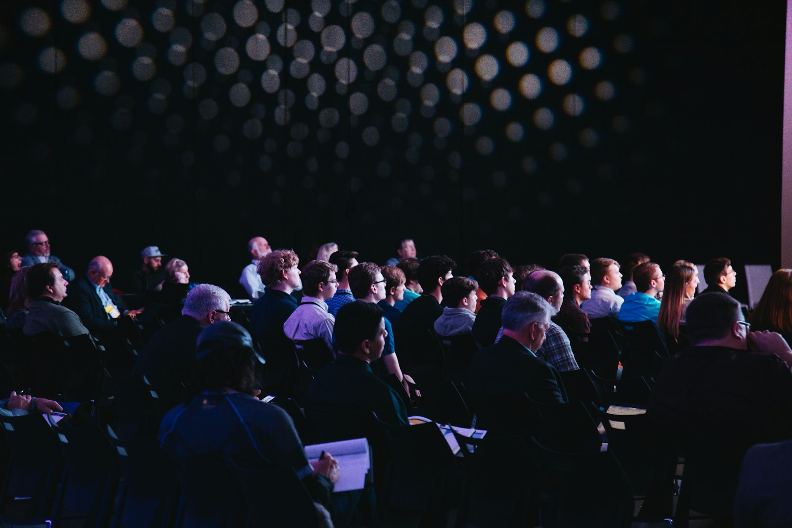 Community conversation — packed room